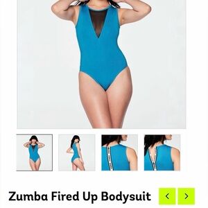 Zumba Fired Up Bodysuit- Blue Marvelous